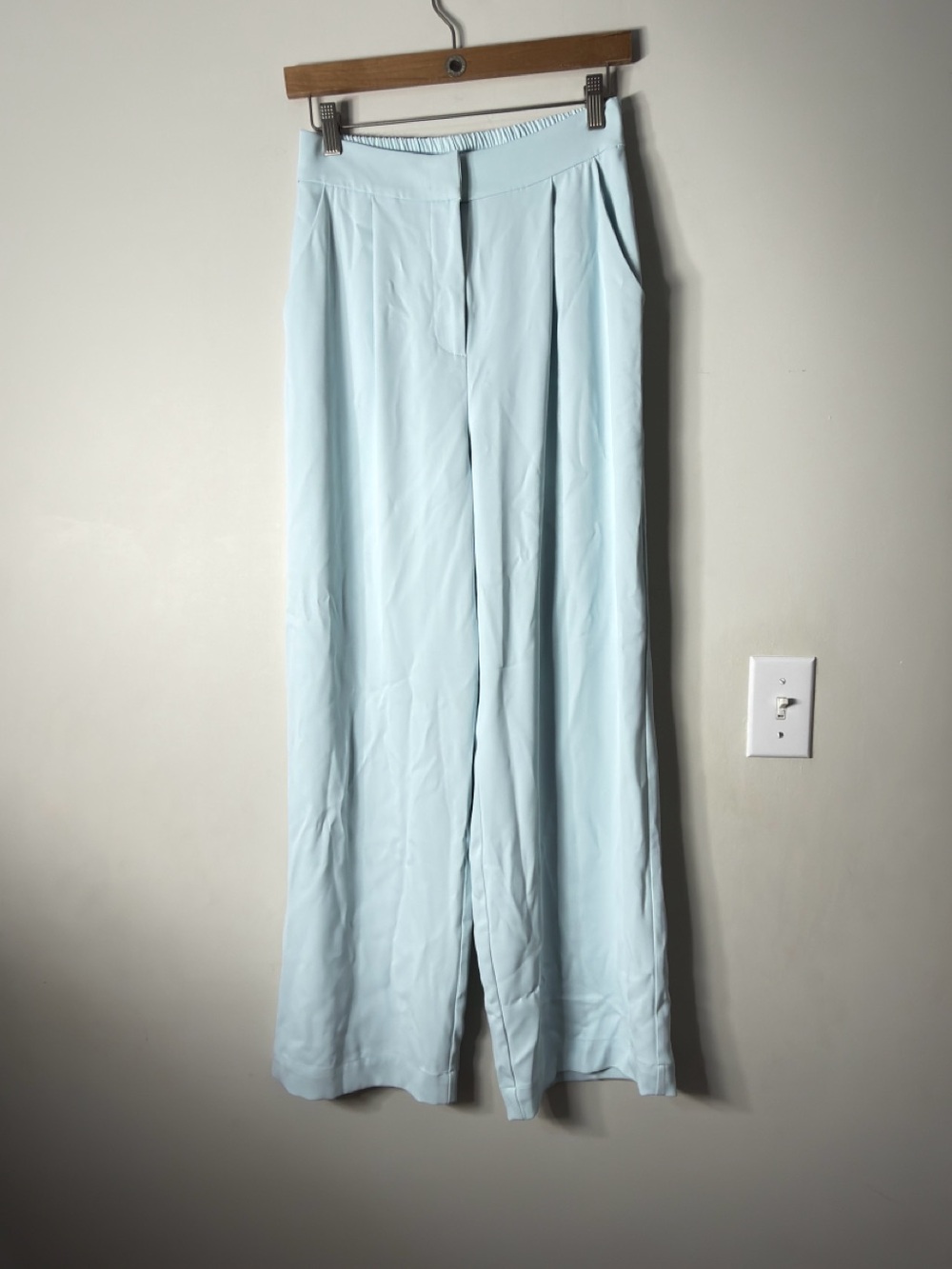 House of Harlow 1960 Light Blue Elastic Waist Pants
